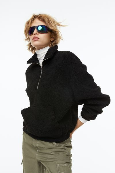 Half-zip Teddy Sweatshirt | H&M (US + CA)