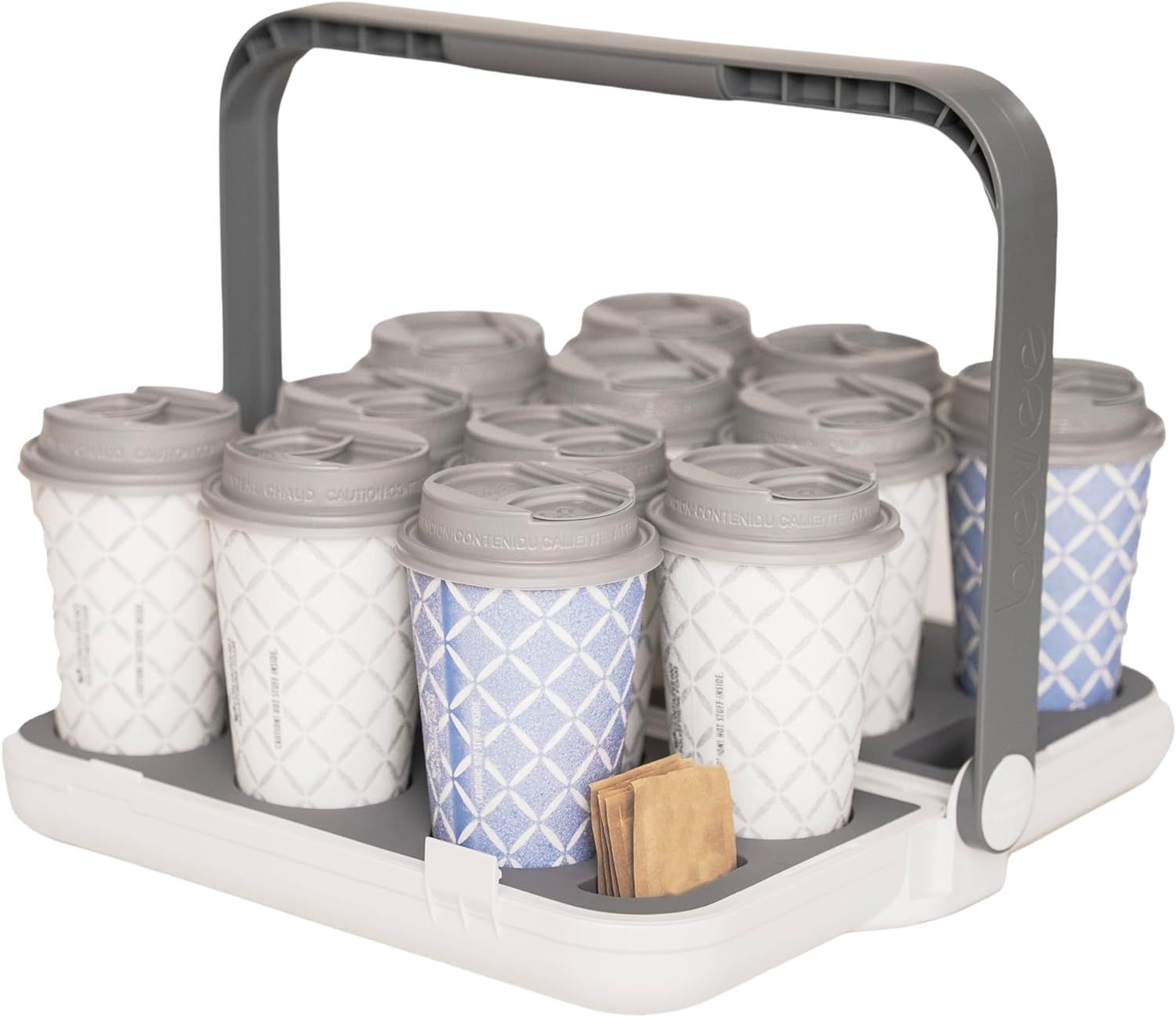 Reusable Drink Carrier for Coffee Runs Takeout Delivery | up to 12 Cups | Uber Doordash | Foldabl... | Amazon (US)
