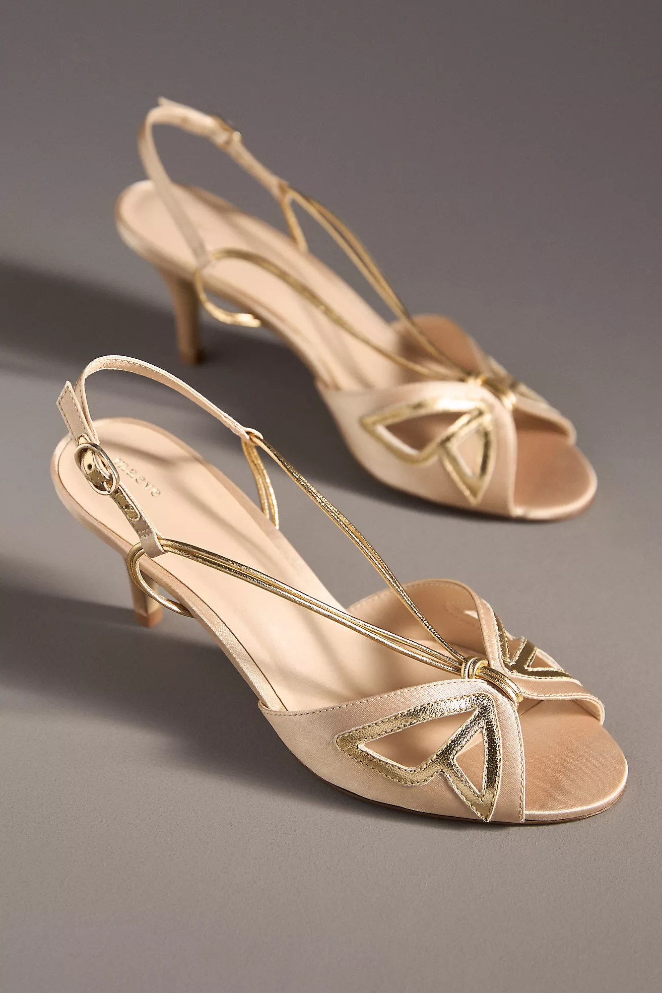 Maeve Butterfly Slingback Kitten Heels | Anthropologie (US)