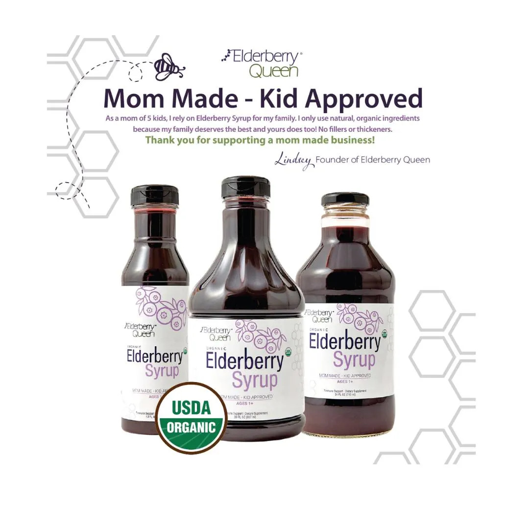 USDA Certified Organic Black Elderberry Syrup - Etsy | Etsy (US)