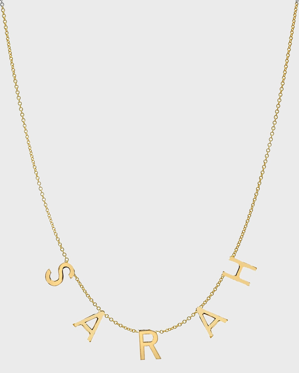 Personalized 14k Gold 5-Initial Necklace | Neiman Marcus