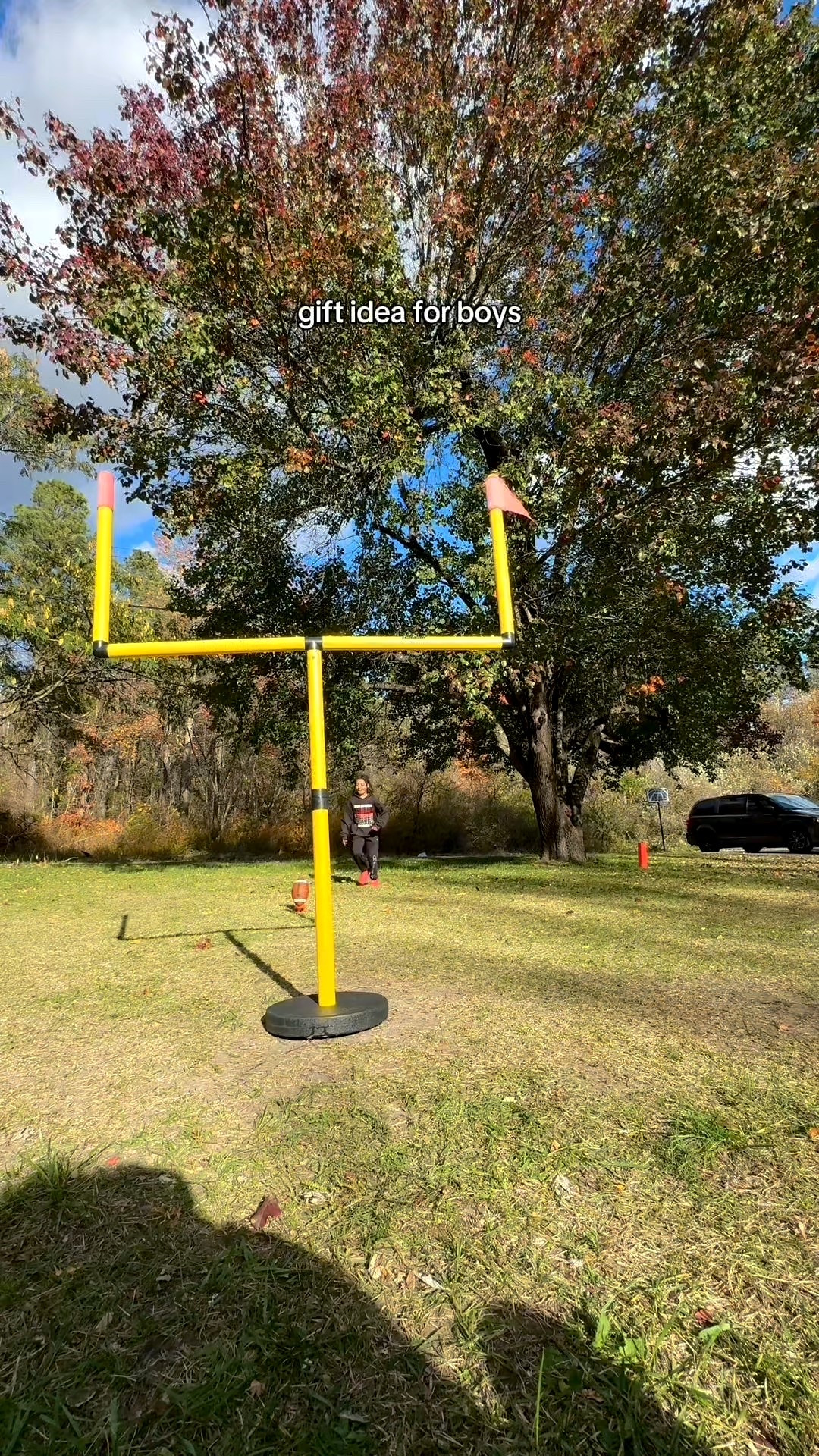 Football gift ideas for kids: football goal posts, pylons, and a kicking tee for creating a backyard football field. Great Christmas gift for boys who love football, outdoor play, and practicing kicks and drills year-round. Perfect for backyard sports, football training, and active kids

#football #giftideas #forkids

#LTKmomlife