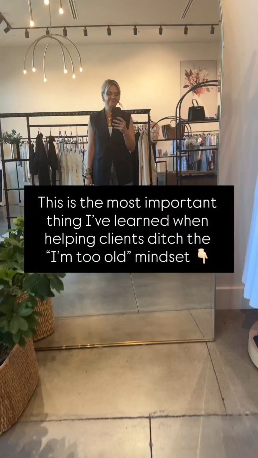“I’m too old to wear that.” 

We hear it all the time, but here’s the truth: Style doesn’t have an expiration date. 

One of the most important things we’ve learned when helping clients ditch the “too old” mindset is that age isn’t the issue—confidence is. 

💡 Confidence comes from wearing clothes that reflect you today. 
💡 It’s about embracing timeless wardrobe staples and sprinkling in trends that feel authentic. 
💡 It’s choosing fit, fabrics, and accessories that support how you want to show up in the world. 

Age isn’t a limit—it’s an asset. You’ve earned your confidence, so let’s style it to match.—

DM us if you’re ready to love your wardrobe at every age. Let’s create outfits that feel effortless and you. 

#StyleForEveryAge #AgeConfidentStyle #ConfidentDressing #PersonalStylistTips #WardrobeConfidence #PersonalStylist #effortlesstyle