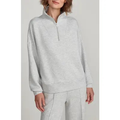Varley Hawley Half-Zip Sweatshirt in Mushroom at Nordstrom, Size X-Small | Nordstrom