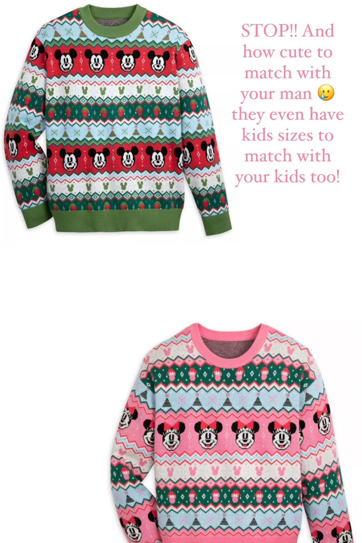 So cute for Disney family matching! 

#LTKGiftGuide #LTKSeasonal #LTKHoliday