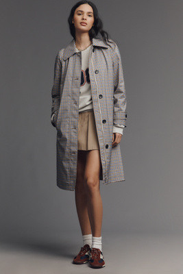 Avec Les Filles Long Gingham Trench Coat | Anthropologie (US)