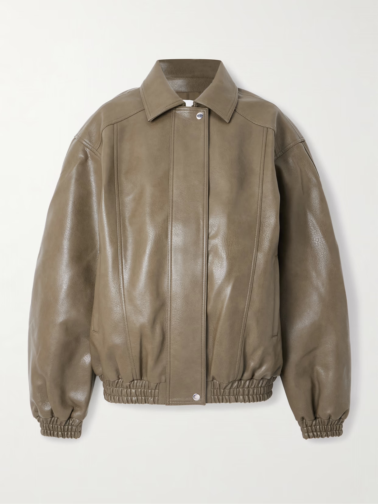 The Frankie Shop - Prescott Oversized Jacket - Army green | NET-A-PORTER (UK & EU)