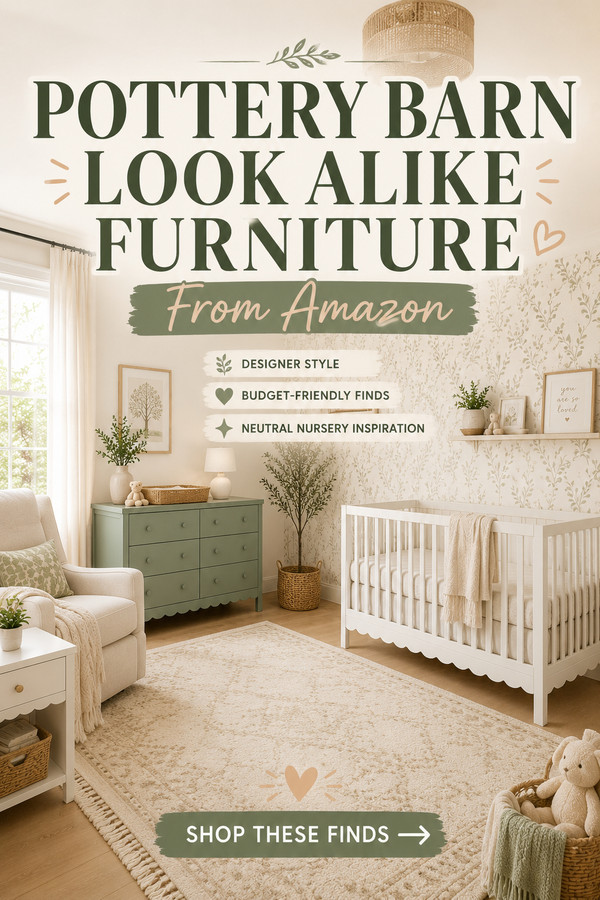 Dreaming of a beautiful Pottery Barn-inspired nursery without spending thousands