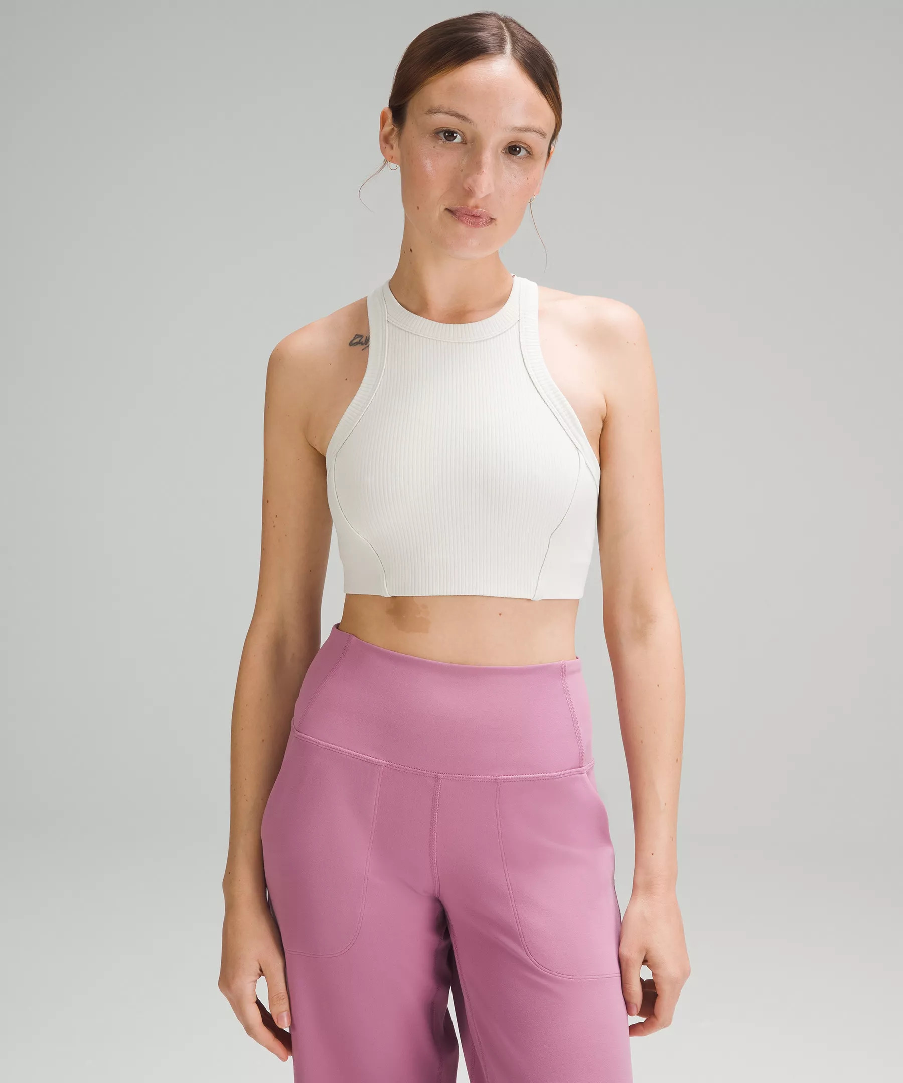Ribbed Nulu High-Neck Yoga Bra | Lululemon (US)