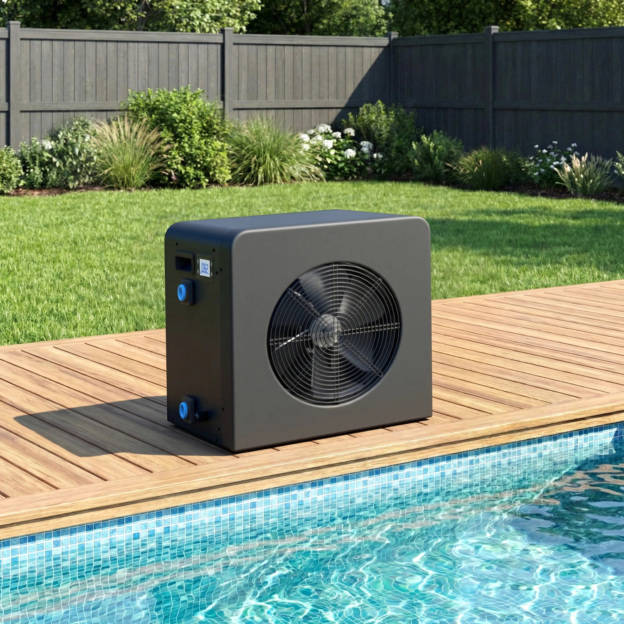 EROMMY 17,000 Btu Pool Heat Pump With Remote App Control, High-efficiency Pool Heater For Above G... | Wayfair North America