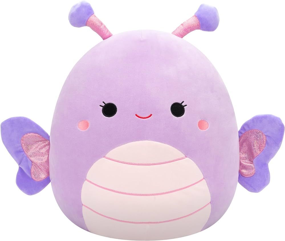 Squishmallows Original 16-Inch Brenda Lavender and Purple Butterfly - Official Jazwares Large Plu... | Amazon (US)