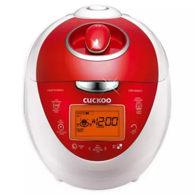 Cuckoo Electronics® CRP-N0681FV 6 Cup Heating Pressure Rice Cooker & Warmer in Red/White  | Bed ... | Bed Bath & Beyond
