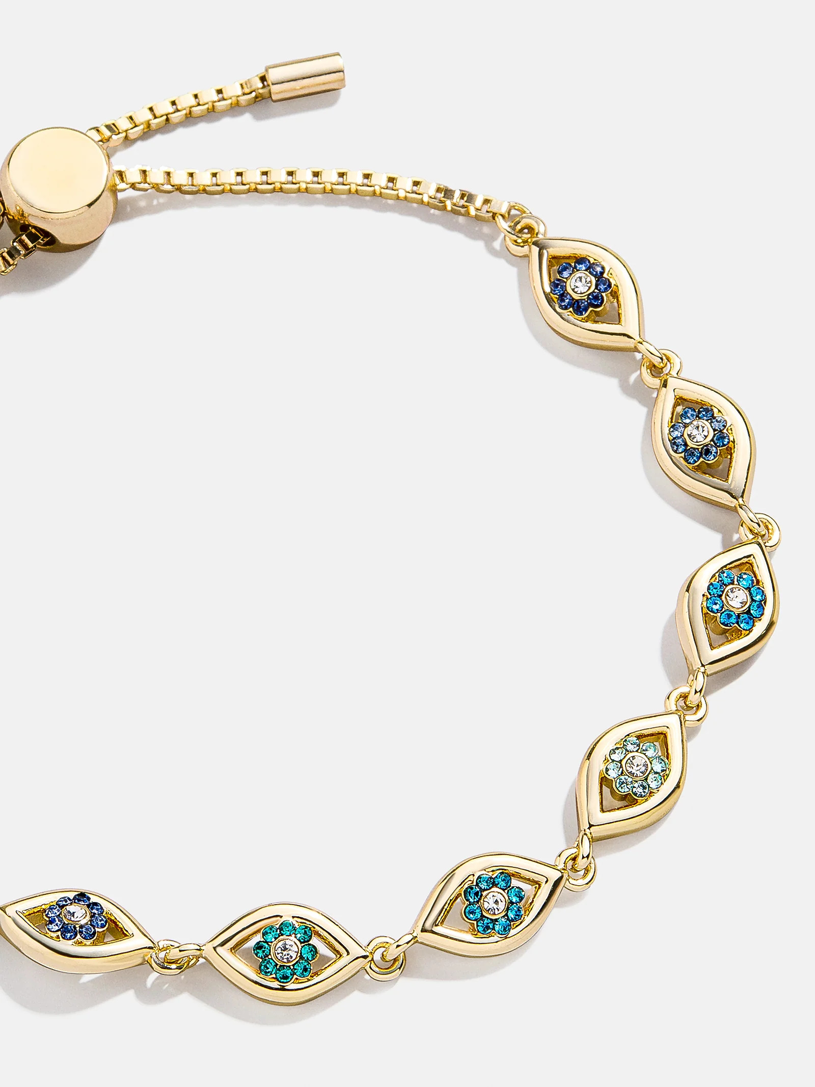 Aisha Evil Eye Bracelet - Gold/Pavé | BaubleBar (US)