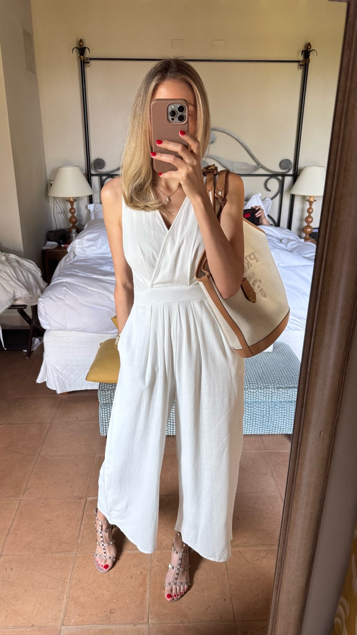 Gorgeous white linen jumpsuit that I wore last year in Italy 🇮🇹 
Fits true to size and I’m wearing size small Summer dresses
Summer outfits

#LTKU #LTKOver40 #LTKootd