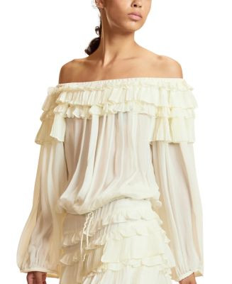 Off Shoulder Ruffle Blouse | Bloomingdale's (AU)