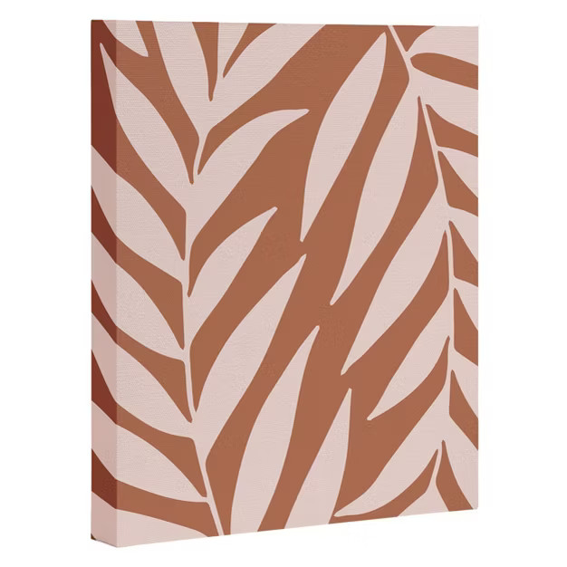 Emanuela Carratoni Palms on Baked Earth Unframed Wall Canvas Art - Deny Designs | Target