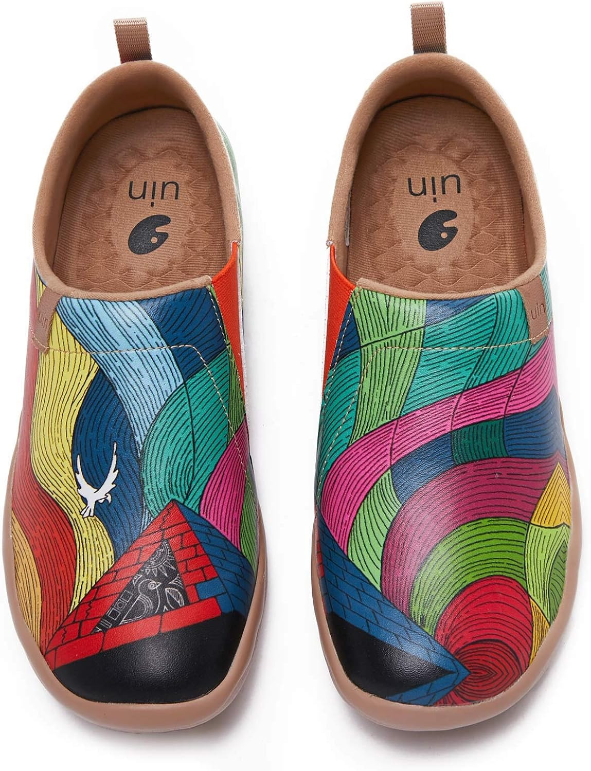 UIN Women's Walking Travel Shoes Slip On Microfiber Casual Loafers Lightweight Comfort Fashion Sn... | Amazon (US)