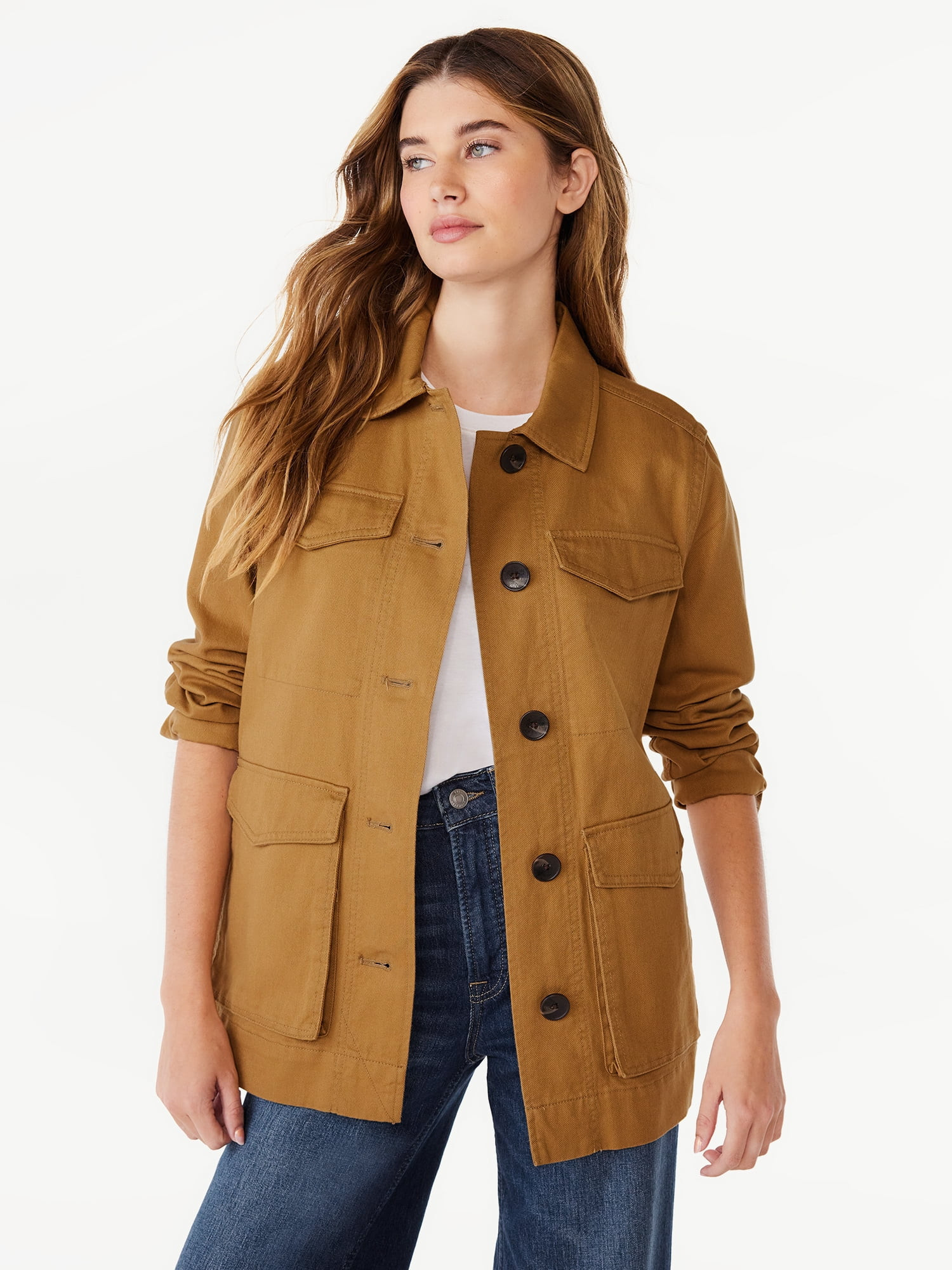 Free Assembly Women's Modern Utility Jacket | Walmart (US)