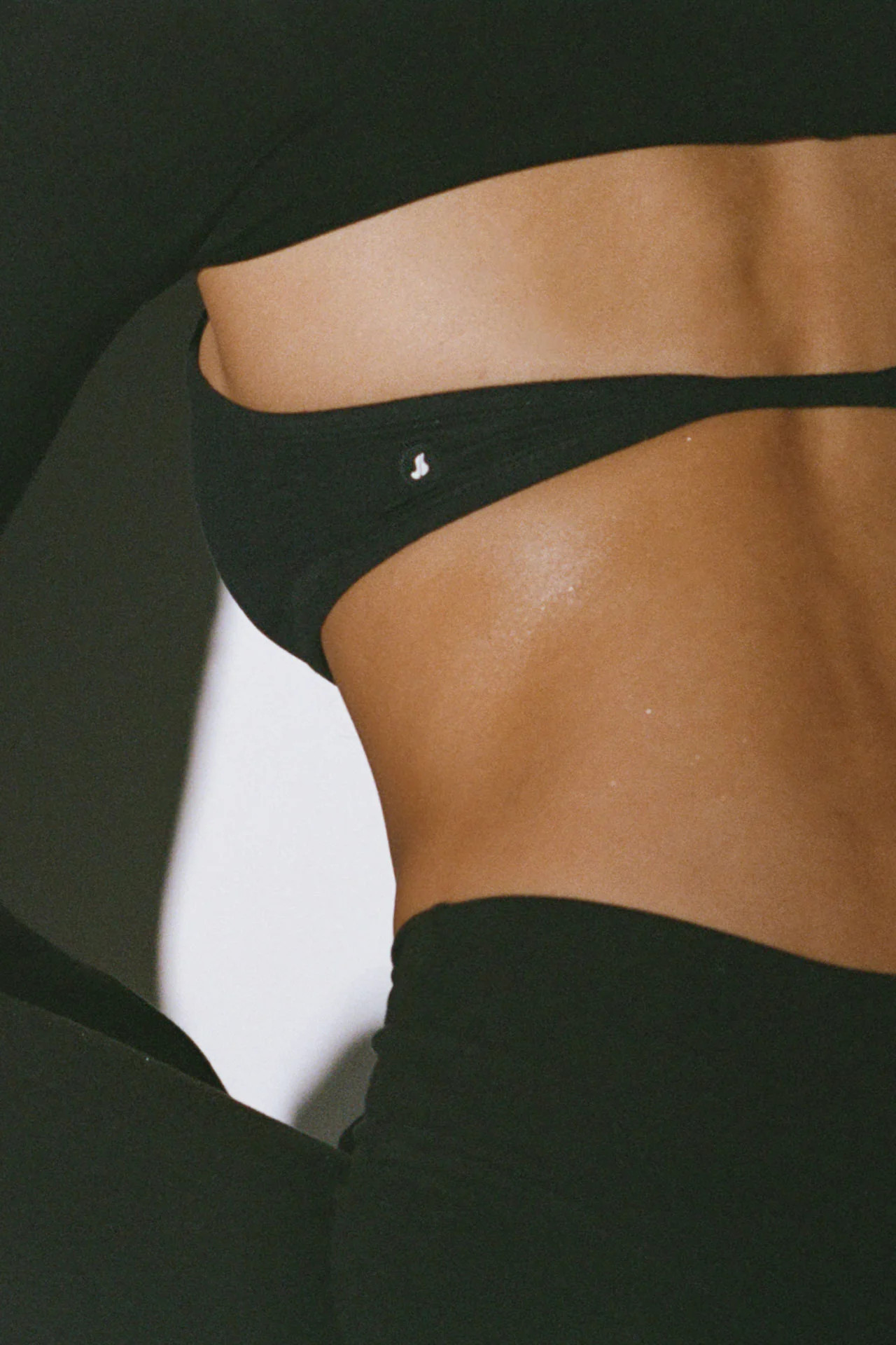 Halter Scoop Bra - Sueded Onyx | Joah Brown