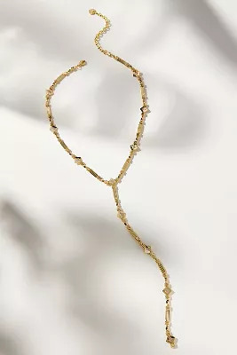 Drippy Crystal Y-Neck Necklace | Anthropologie (US)
