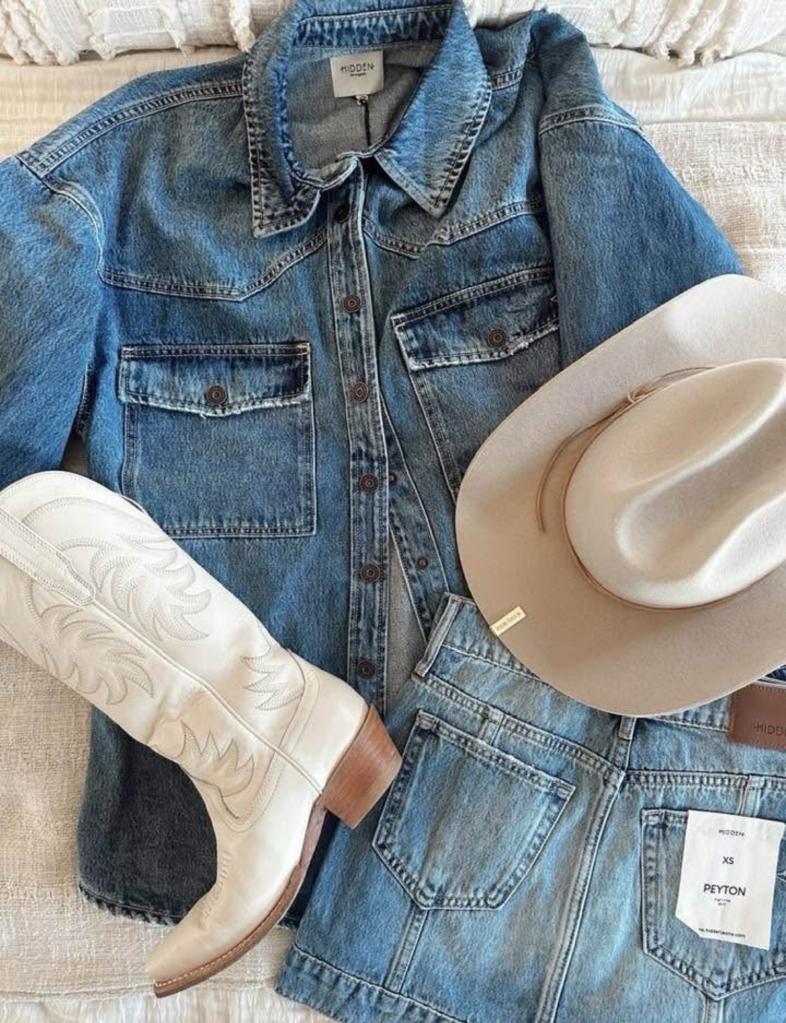 Love a cute denim on denim fit | this one’s from @thesethreeboutique linking exact fit with similar finds! 💕 

spring 2026, tending fashion for spring #LTKStyleTip


#LTKSeasonal #LTKootd #LTKU