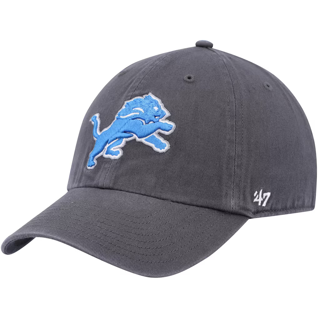 Detroit Lions '47 Secondary Clean Up Adjustable Hat - Charcoal | Fanatics