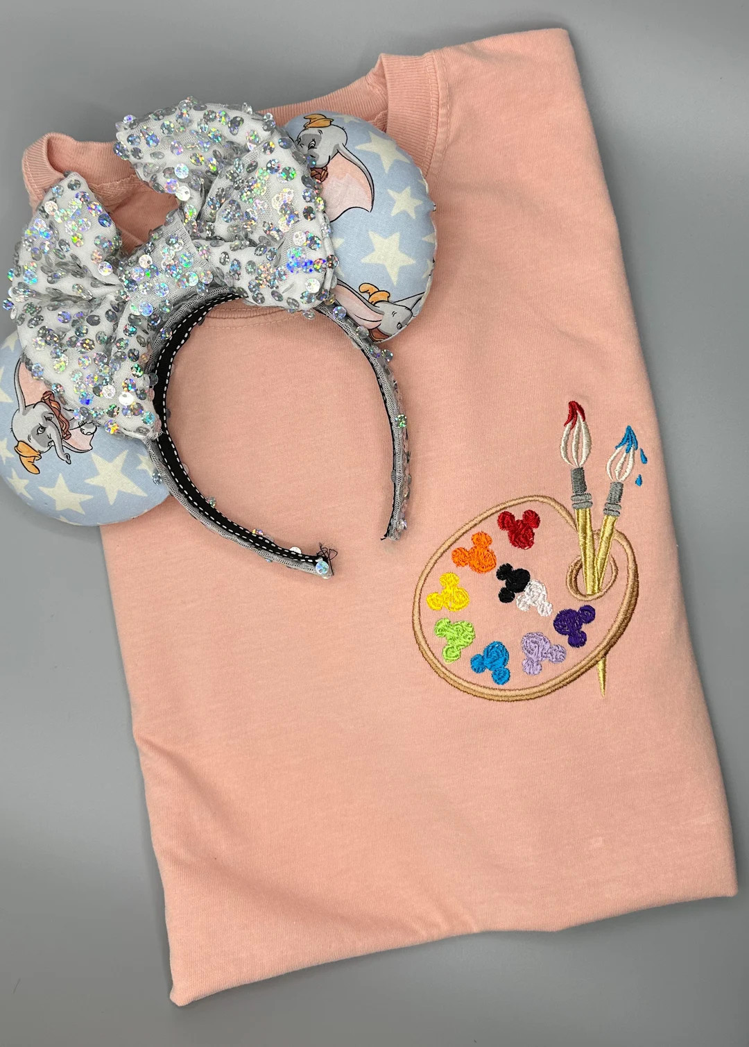 Mickey Paint Palette Embroidered Shirt Disney Festival of the Arts Embroidered Shirt - Etsy | Etsy (US)