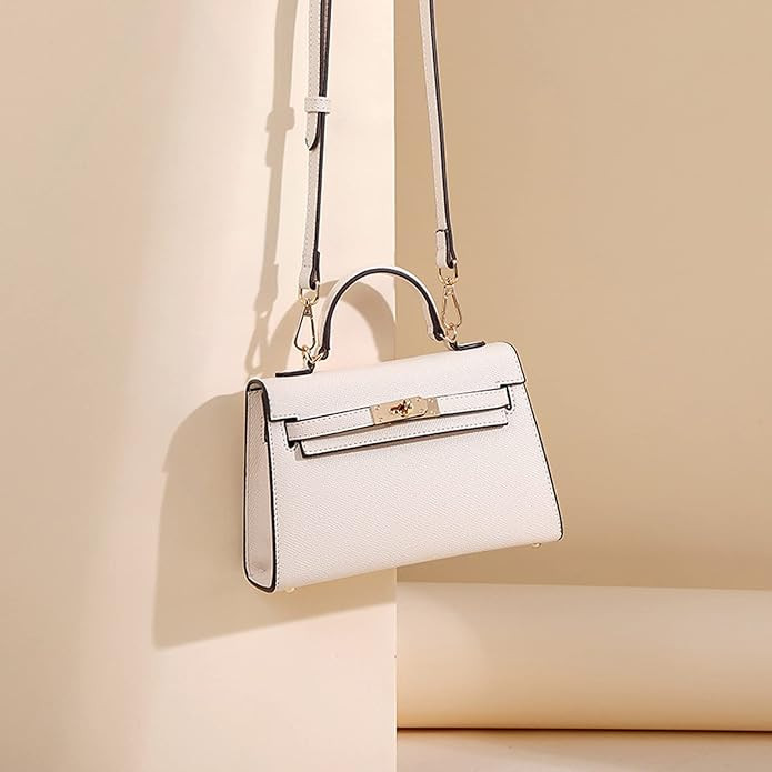 Womens Mini Leather Satchel Bags 9 * 2.5 * 5.5in Shoulder Purses Top Handle Handbags Ladies Desig... | Amazon (US)