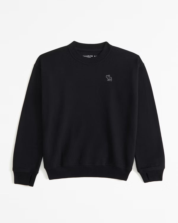 essential icon crew sweatshirt | Abercrombie & Fitch (US)