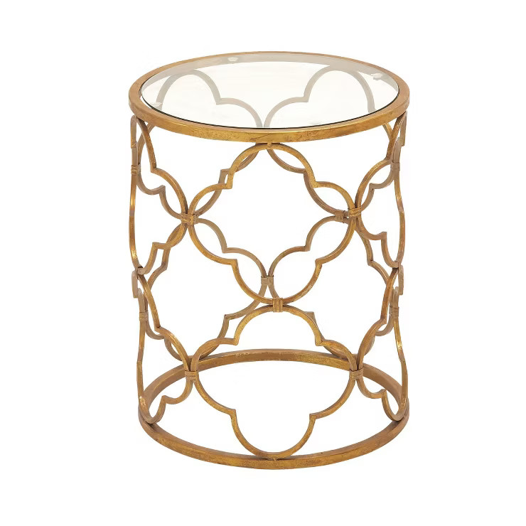 Contemporary Metal Accent Table Gold - Olivia & May | Target