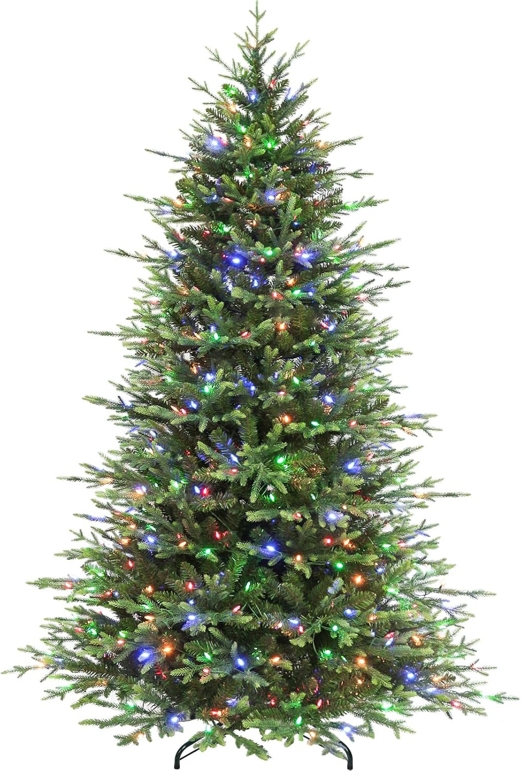Hykolity 7.5 ft Prelit Christmas Tree with Realistic PE Foliage | Amazon (US)