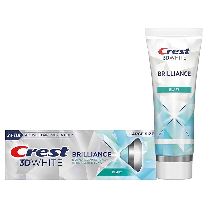 Crest 3D White Brilliance Blast Teeth Whitening Toothpaste, 4.6 oz, Anticavity Fluoride Toothpast... | Amazon (US)