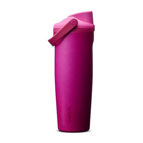 Owala FreeSip Sway Insulated Stainless Steel Water Bottle with Two-Way Spout, Built-In Straw and Bucket Handle, Made for Travel, School, and Sports, 30oz, BPA Free, Leak Proof, Read My Lips | Amazon (US)