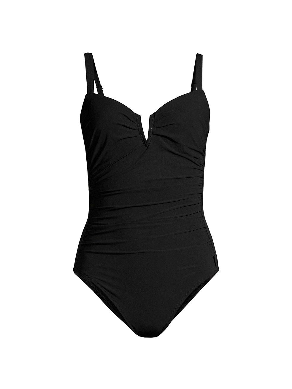 V-Neck One-Piece Swimsuit | Saks Fifth Avenue (UK)