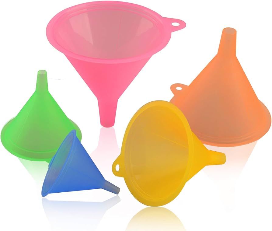 Plastic Funnel Set Funnels, Multipurpose Funnels Wide Mouth Funnel, Rainbow Colours Kitchen Funne... | Amazon (US)
