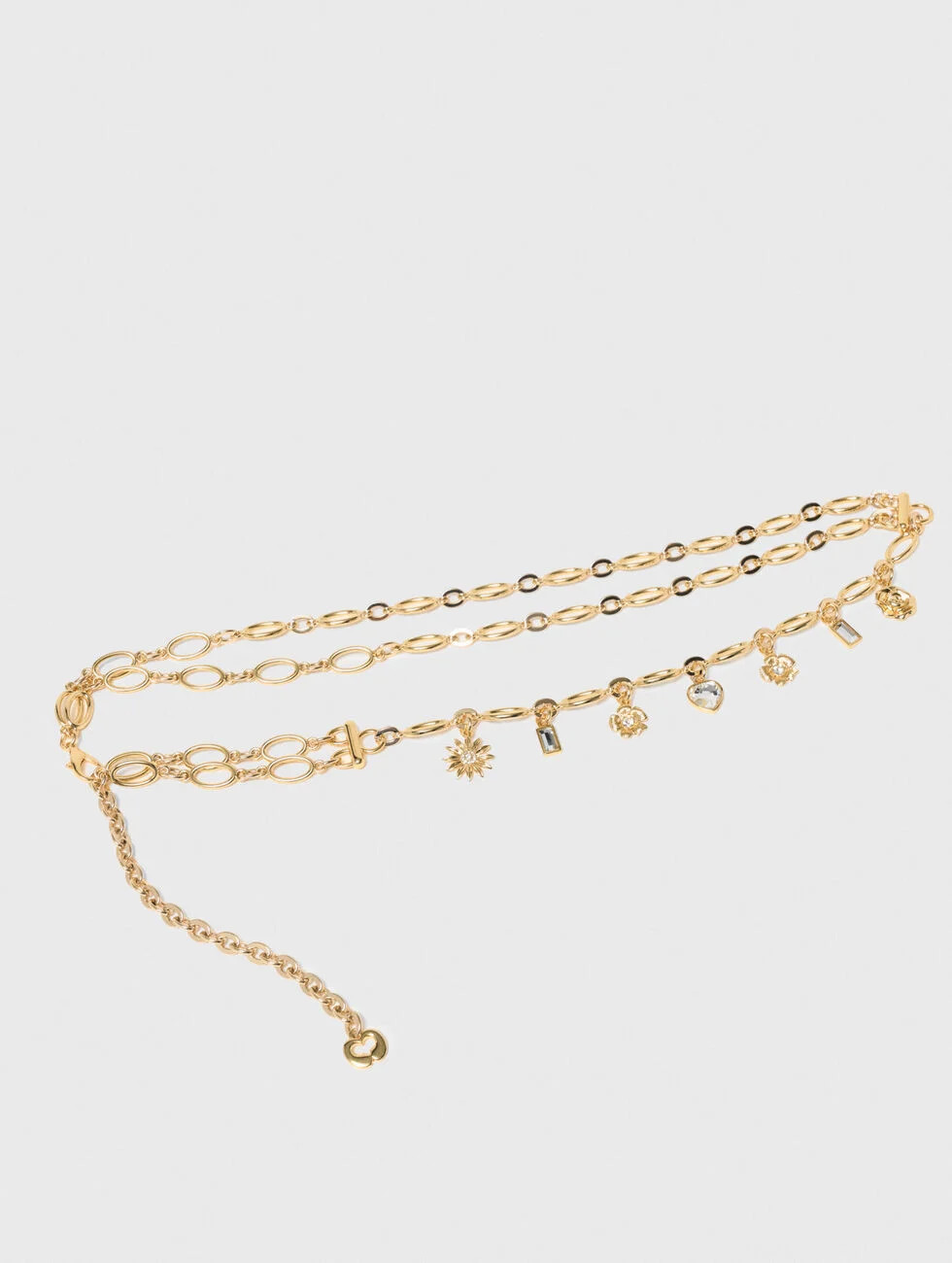 Double chain belt with charms Denim - Jeans for Women | Maje | Maje US