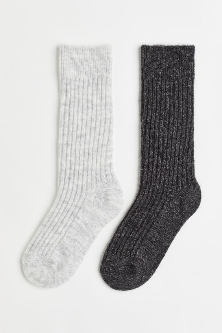 2-pack Wool-blend Socks | H&M (US)