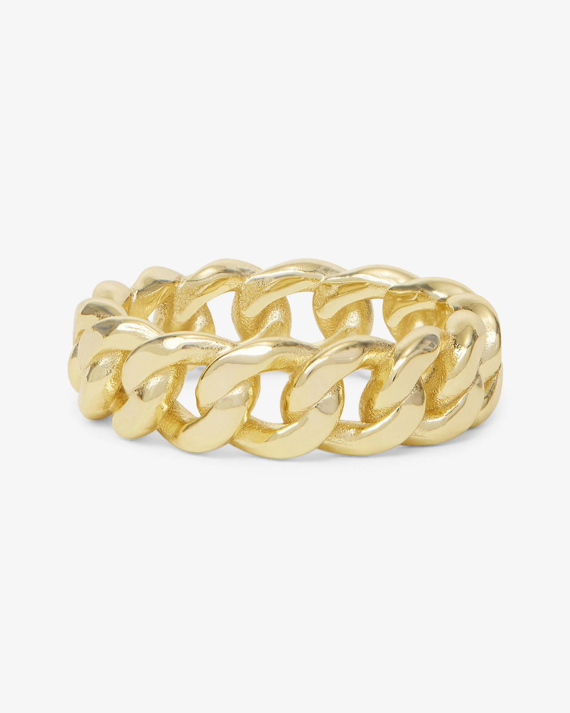 Julian 6.8mm Ring | Bold Gold Cuban Chain Ring | Melinda Maria Jewelry