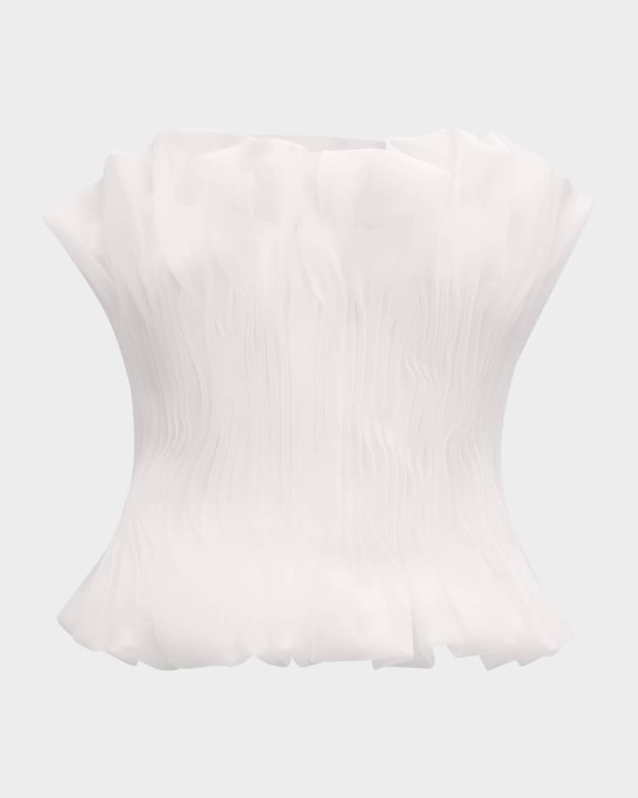 Acler Clements Strapless Frilled Top | Neiman Marcus