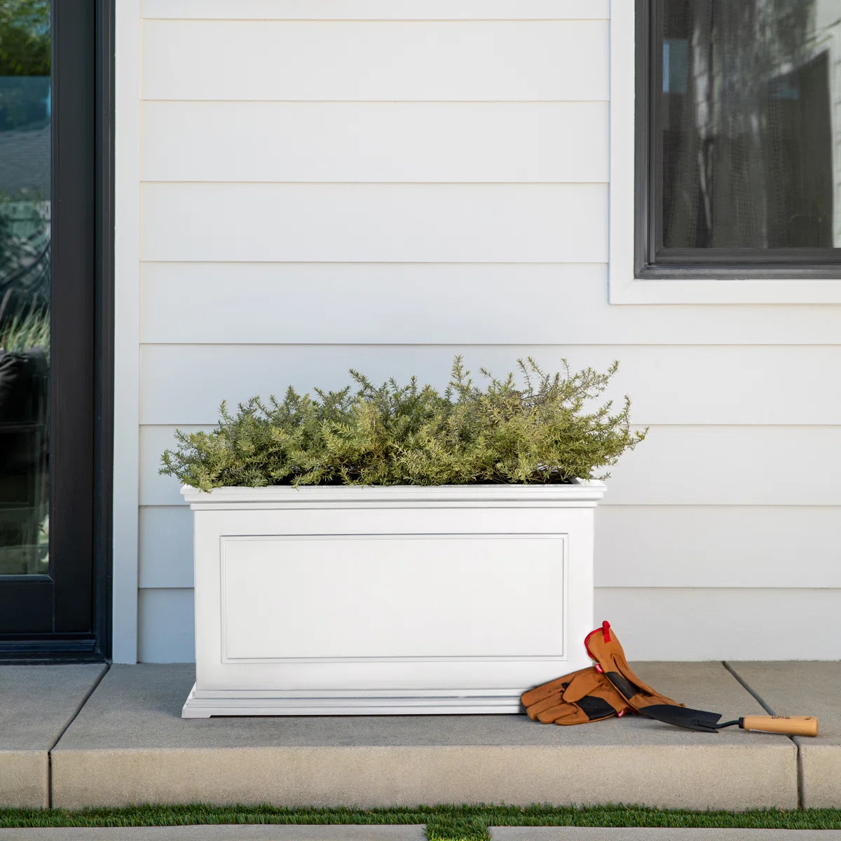 Abram 33" W x 16" D Planter Box with Drainage Holes | Wayfair North America