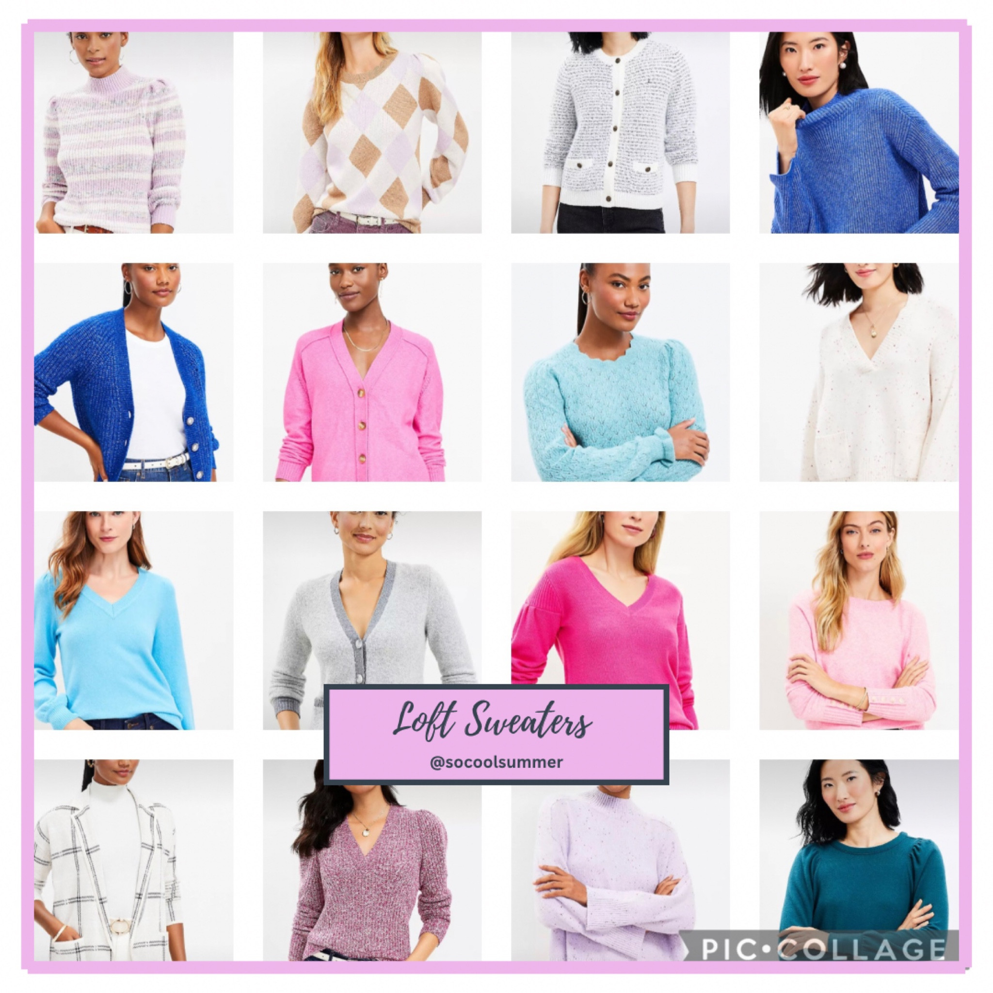 Loft sweaters for all summer subtypes.  

#LTKsalealert #LTKworkwear #LTKSeasonal