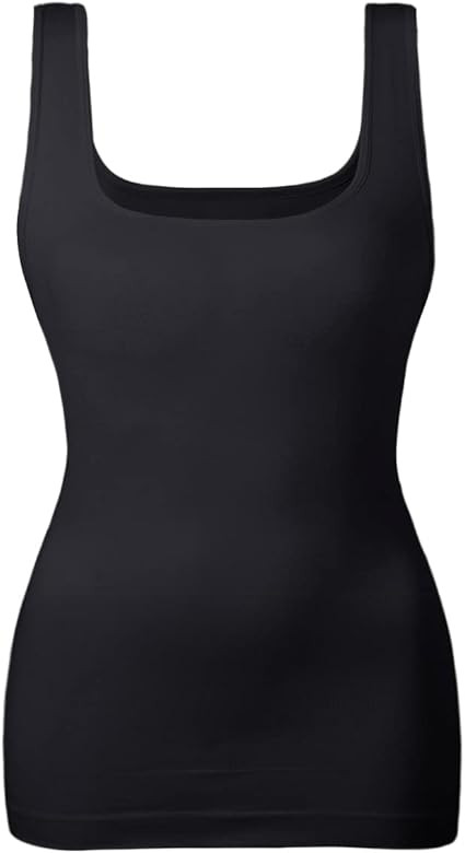 EUYZOU Women Tummy Control Shapewear Tank Tops Seamless Square Neck Compression Tops Slimming Bod... | Amazon (US)