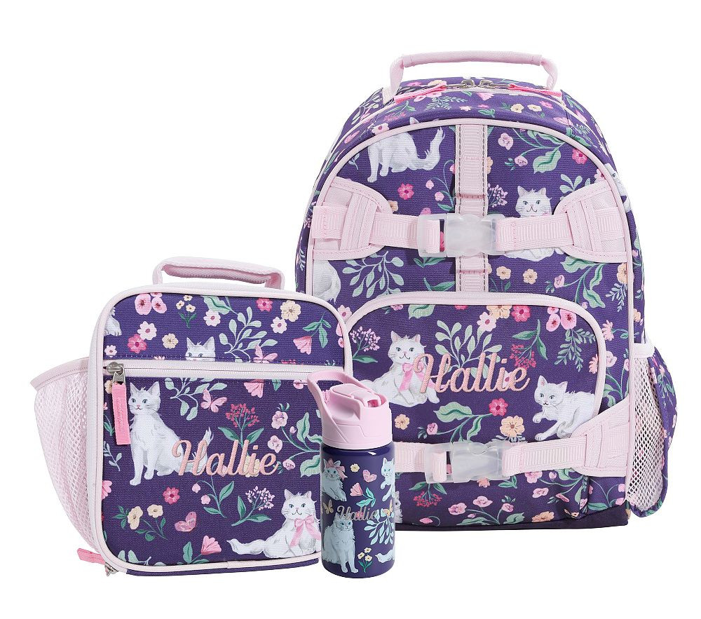 Kitty Floral Mackenzie Backpack & Lunch Bundle, Set of 3 | Pottery Barn Kids