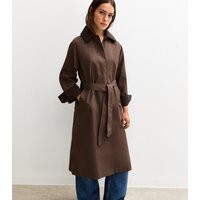 Women's Petite Dark Brown Trench Coat New Look | New Look (UK)