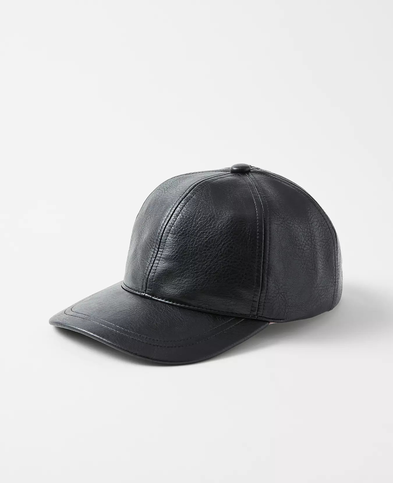Faux Leather Baseball Cap | Ann Taylor (US)
