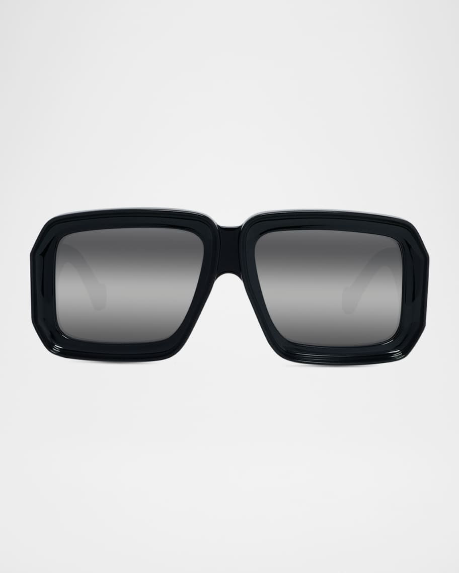 Loewe Signature Square Mirrored Sunglasses | Neiman Marcus