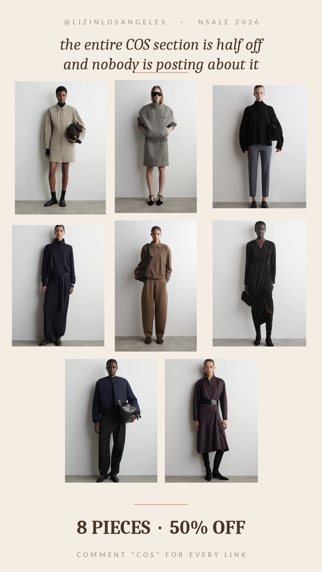 Eight pieces, all half off, all fall arrivals that go back to full price August 9. The shirt dress and the barrel-leg pants are the two I’d move on first.

	Nordstrom Anniversary Sale, 
	NSALE 2026, 
	Nordstrom sale finds, 
	Anniversary Sale picks, 
	Nordstrom fall arrivals