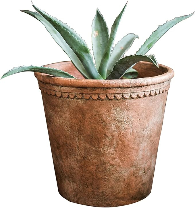 Large Vintage Flower Pot, Terracotta Flower Pot Garden Willing Plant Pots Can Plant Trees Flower ... | Amazon (US)