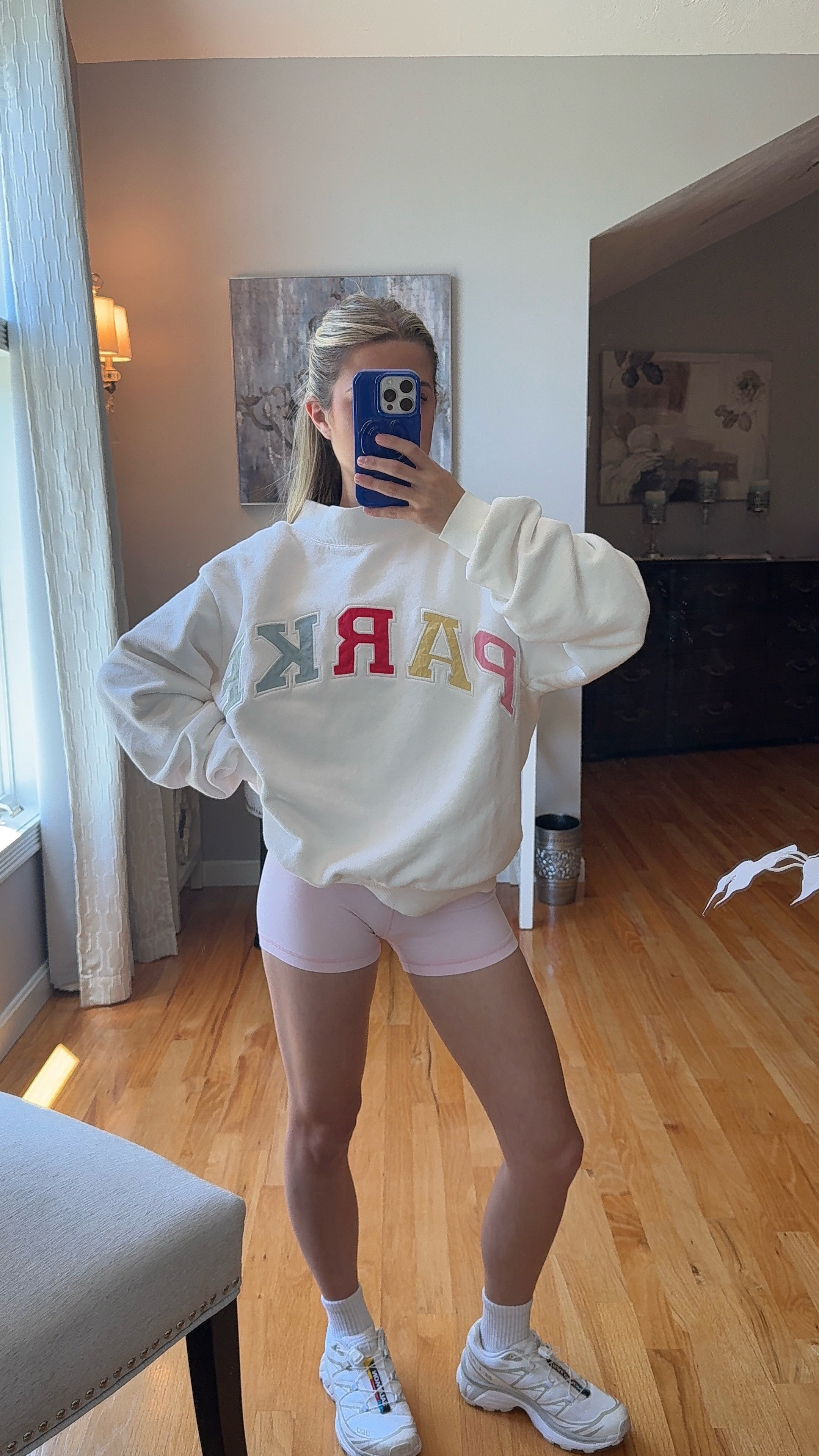 wearing a s/ m in parke mockneck          ( from summerland drop) and 00 in shorts ( 3 in)  

 #LTKootd #LTKSeasonal #LTKU