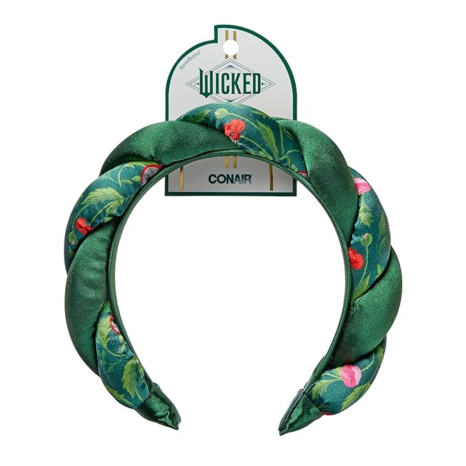 Wicked 2 Elphaba Poppy Black Satin Twisted Spa bubble Headband - ideal for washing face and apply... | Amazon (US)